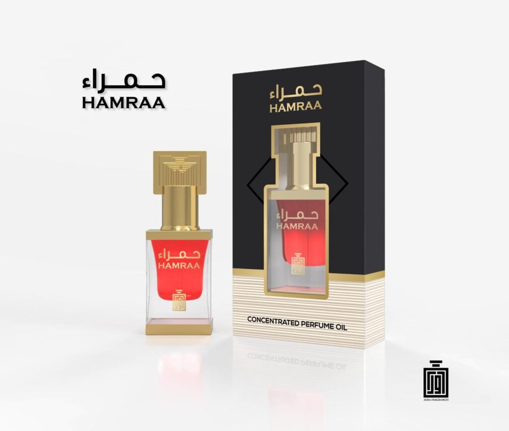 العطر المركز "حمراء" (HAMRAA) من إصدارات Aura Fragrances