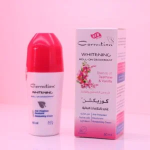 مزيل العرق ومضاد التعرق الأصلي Correction Whitening Roll-On Deodorant بمزيج من الياسمين والفانيلا (Blends of Jasmine & Vanilla)، الغني بالخلاصات النباتية