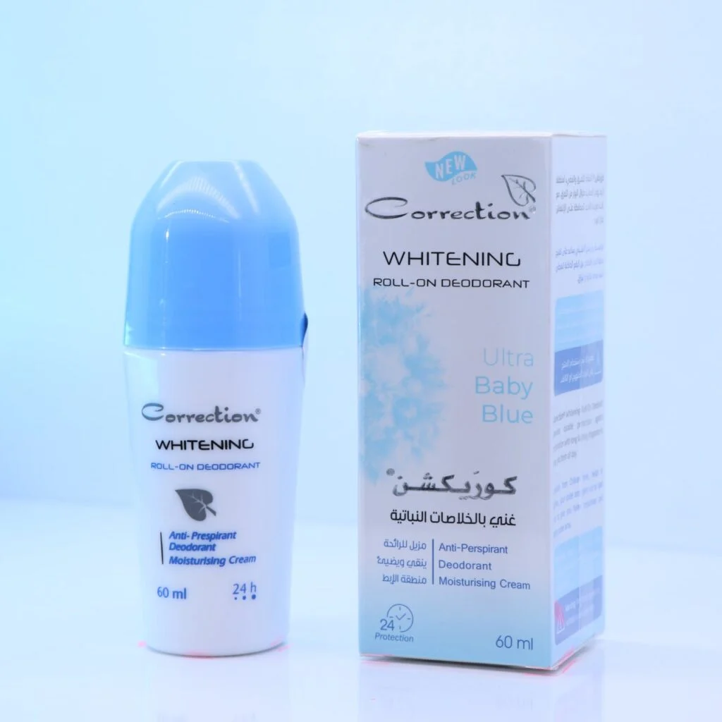مزيل العرق ومضاد التعرق الأصلي Correction Whitening Roll-On Deodorant برائحة ألترا بيبي بلو (Ultra Baby Blue)، الغني بالخلاصات النباتية