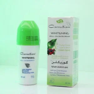 مزيل العرق ومضاد التعرق الأصلي Correction Whitening Roll-On Deodorant بمزيج من الزهور والفاكهة المستوحاة من الطبيعة (Fruity Floral Scent With Green Spirit)، الغني بالخلاصات النباتية.