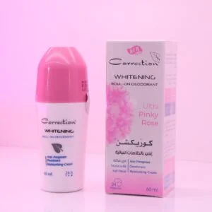 مزيل العرق ومضاد التعرق الأصلي Correction Whitening Roll-On Deodorant برائحة ألترا بينكي روز (Ultra Pinky Rose)، الغني بالخلاصات النباتية.