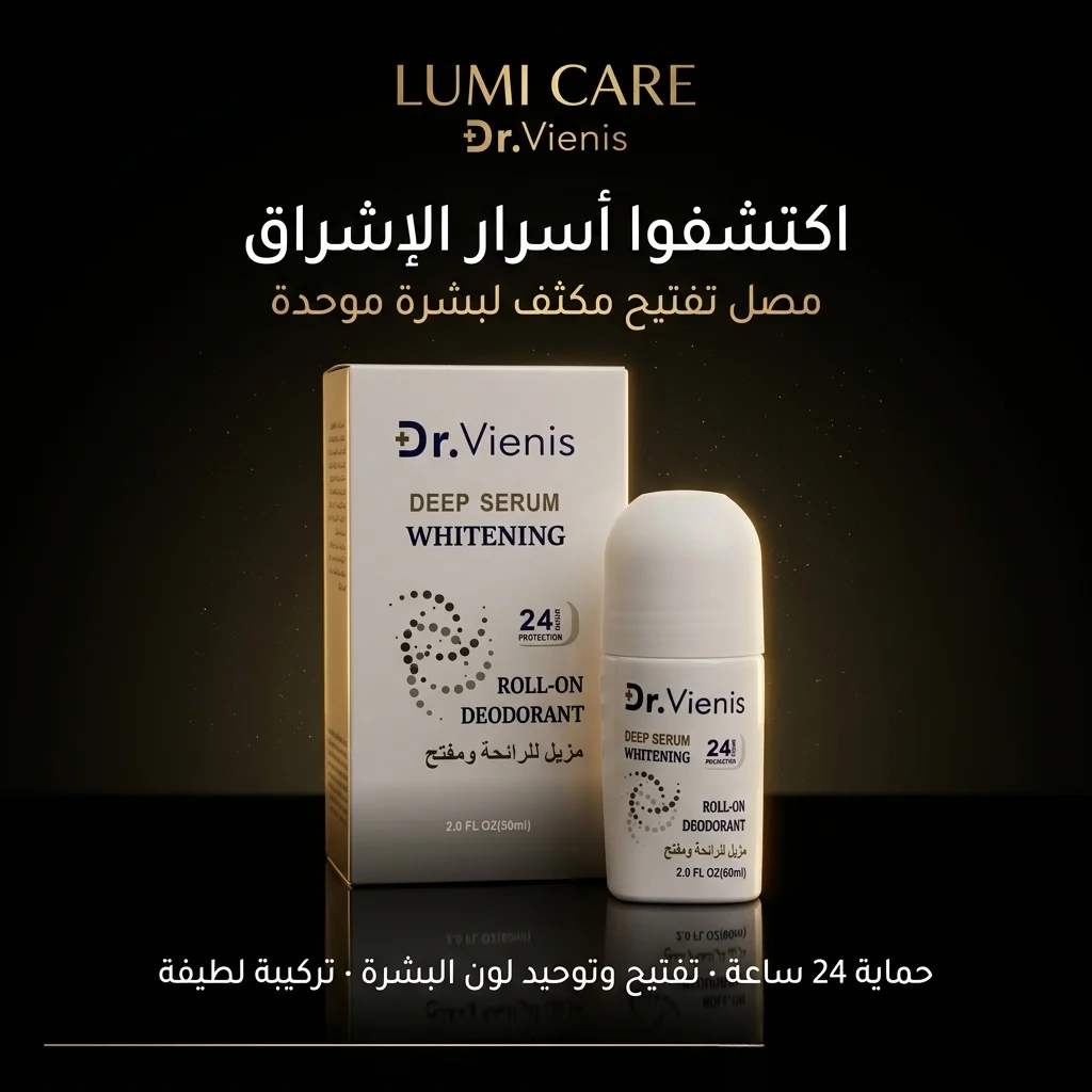 رول-ون Deep Serum Whitening من Dr. Vienis، الخيار الأمثل لعناية متكاملة وثقة تدوم.